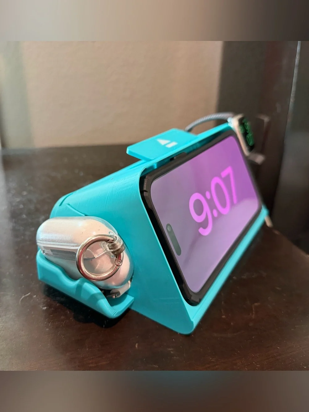 3D Printed 3-in-1 Charging Dock for iPhone, Apple Watch & AirPods